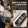 Stainless Steel Cutlery Set Chopsticks Fork and Spoons Set With Organizer Box Holder Portable Travel Tableware Utensils Students