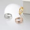 Twist Infinity Stainless Steel Ring Women Men Resizable Casual Finger Couple Rings Jewelry Anniversary Gift