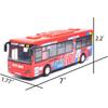 1/32 Scale City Double Decker Bus Toy Die Cast Pull Back Vehicles Mini Bus Model Car Toys Lights and Music