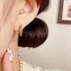 Elegant Geometric Zircon Round Earrings for Women - Luxurious, Exquisite, and Stylish Ear Ornaments