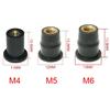10pcs Motorcycle M4 M5 M6 Metric Rubber Windshield Windscreen Screws Bolts Nut Metric Rubber Well Nuts Fastener Screws