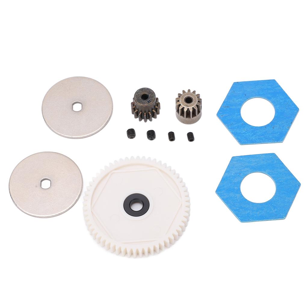 1 10 RC 56T Large Spur Gear with 13T 15T Motor Gear RC Upgrade Parts for Axial SCX10 RC Crawler Car White