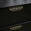 Leaf Shape Furniture Cupboard Cabinet Wardrobe Drawer Pull Knob Brass Handle