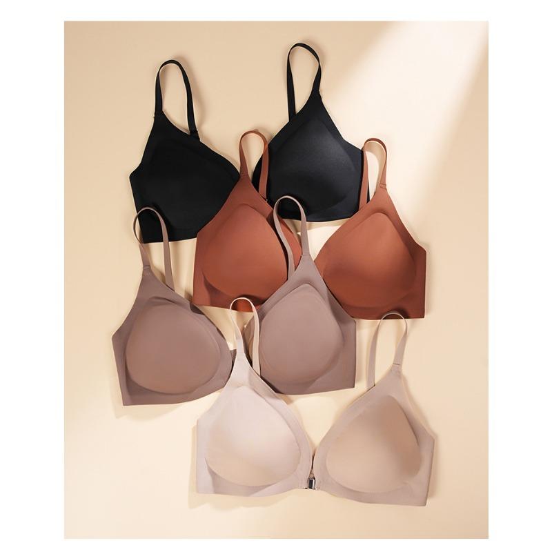 Reggiseno da Donna S Plus Size con Chiusura Frontale Push-Up Senza Cuciture Sottile
