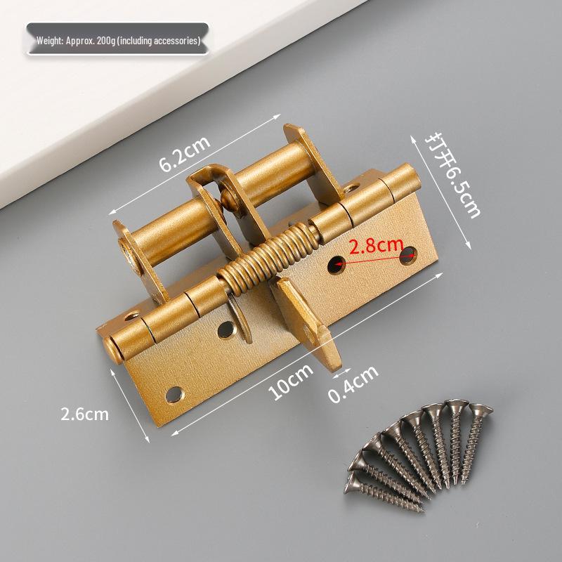 4-Inch Multifunctional Concealed Wood Door Hinge with 90° Automatic Door Closer