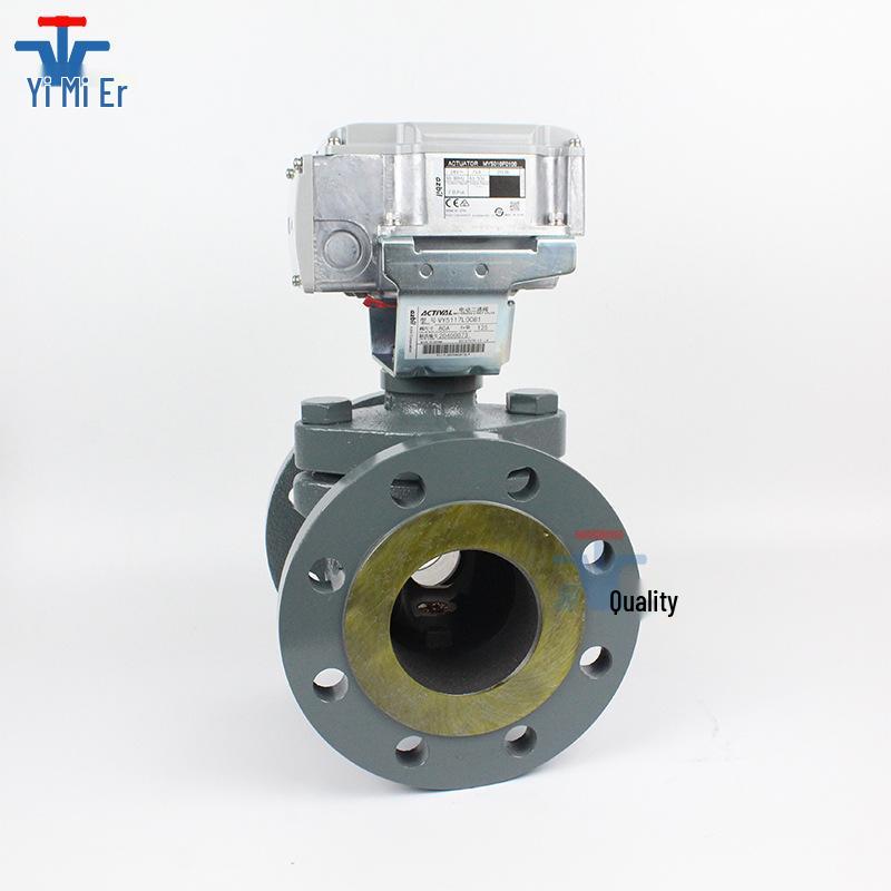 Azbil Electric Two-Way Flange Valve, 24V, Regulating Type, Model: VY5117L0061/VY5117L0081
