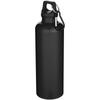 Bottle, 750 Ml with Carabiner En Color Liso Recycled Plastic with RCS Certification "Oregon" Deep Black