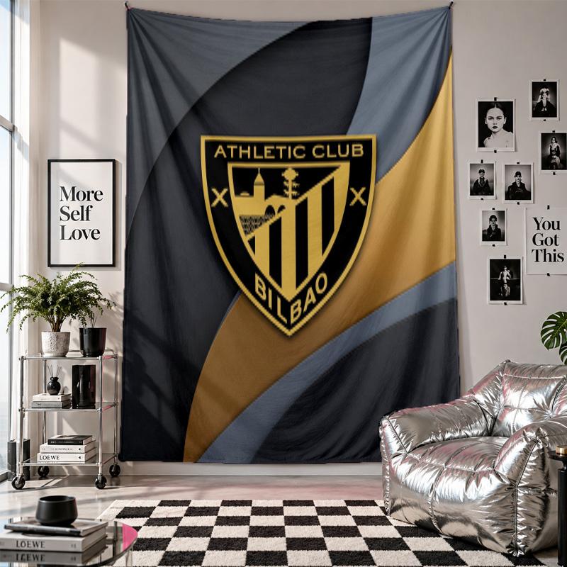 Athletic Bilbao Football Wall Tapestry Home Decor Wall Hanging Cloth for Bedroom Living Room Background