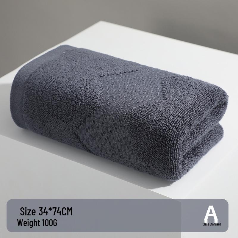 100% A-Grade Antibacterial Cotton Bath Towel - Thick, Soft, Absorbent, Quick-Drying, Adult Size Washcloth