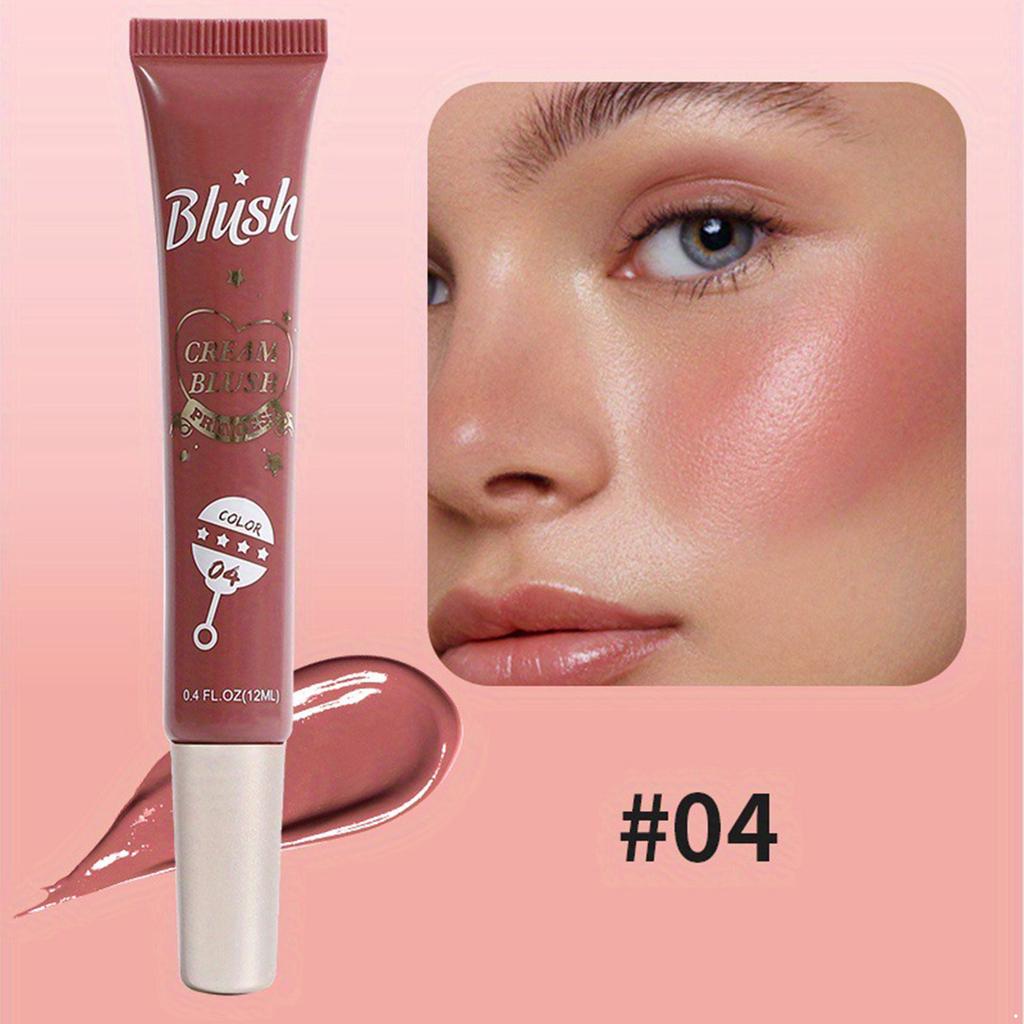Matte Finish Liquid Blush Makeup, Cream-Based & Lightweight - Buildable Cheek Color, Blendable and Long-Wearing for Daily Wear
