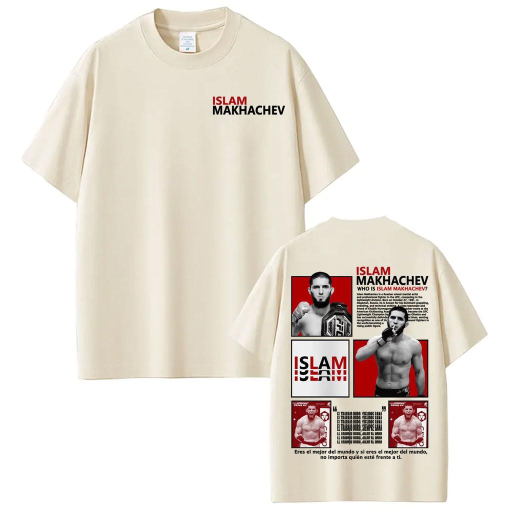Who Is Islam Makhachev Vintage Graphic Tshirts Unisex Women Harajuku Violence Aesthetic T Shirt Summer Tops High Quality Tee Shirt
