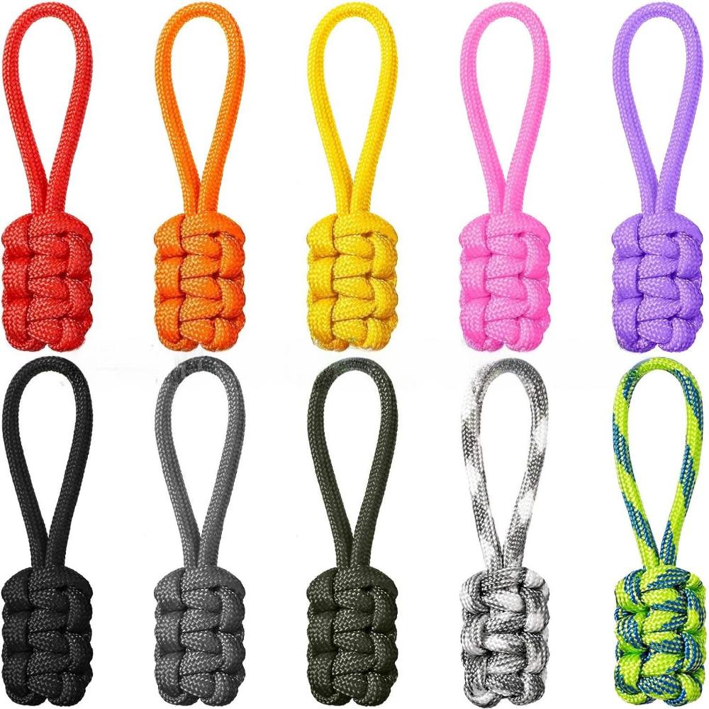5 ks Taháčky na zip Odolné Silné Nylonové Lano Pletené Přívěsky Oblečení Batoh Taháčky na zip