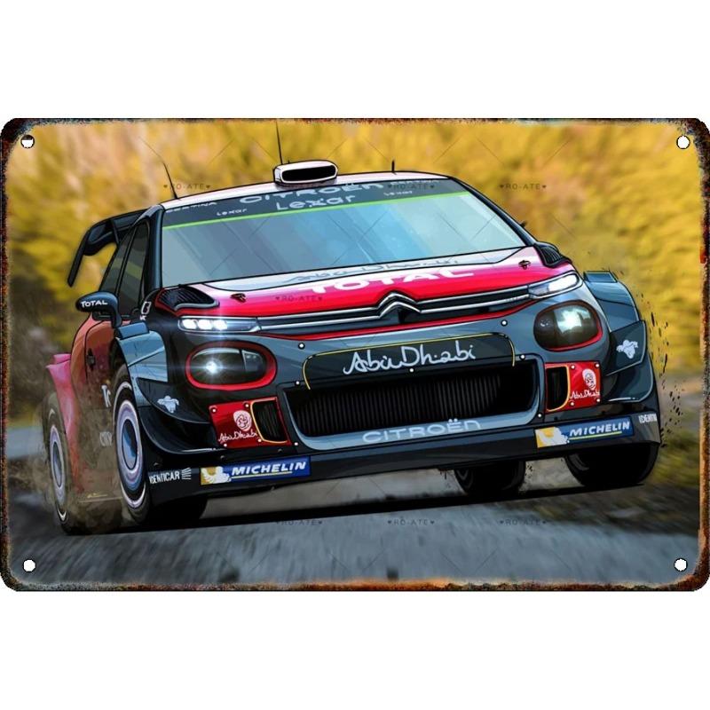 Kovová nástěnná cedule Bar v garáži, Dekorativní plaketa do interiéru auta 20x30cm