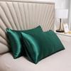 Bedroom Pillow Case Protector Simulated Silk Fabric Pillowcase Modern 48x74cm Luxurious Comfotable Solid Color