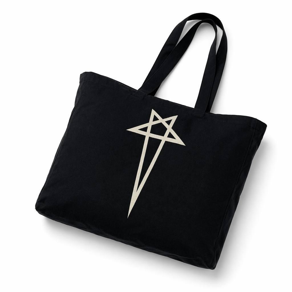 Unisex Dark Style Large Canvas Tote Bag
