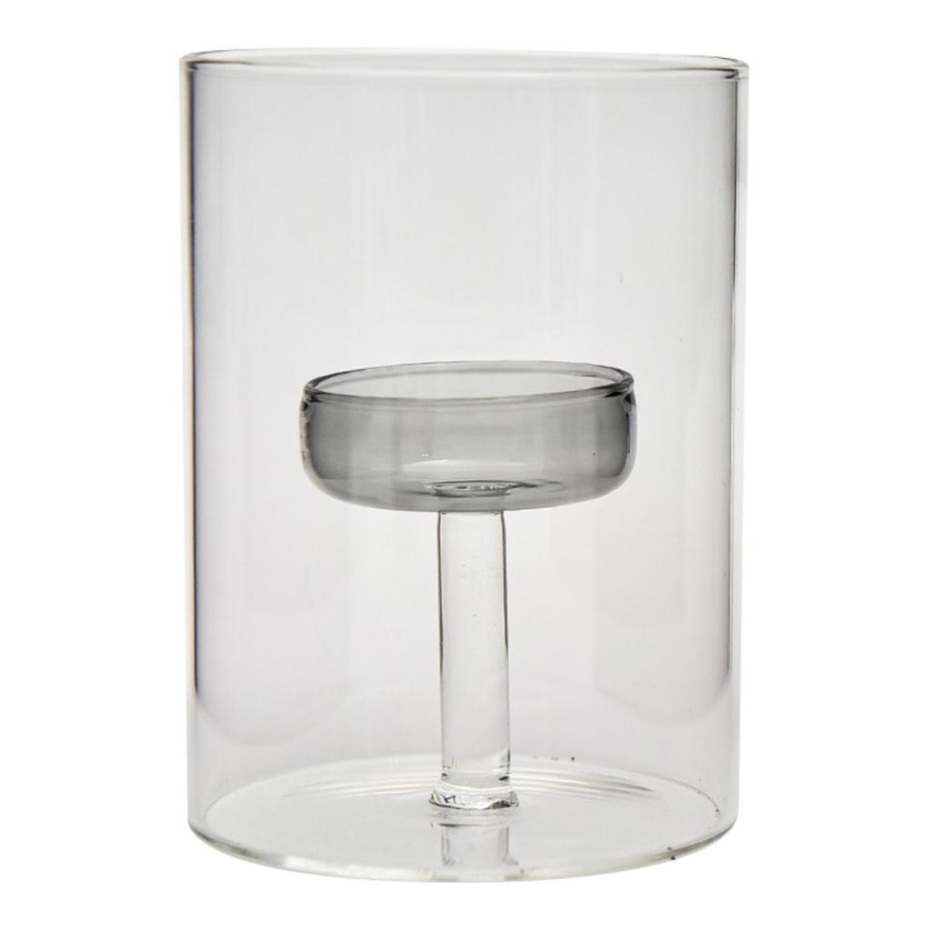 Tealight Holder Windproof Glass Creative Anniversary Festive Decorative Centerpiece Dinning Holiday Event Tabletop Ornaments