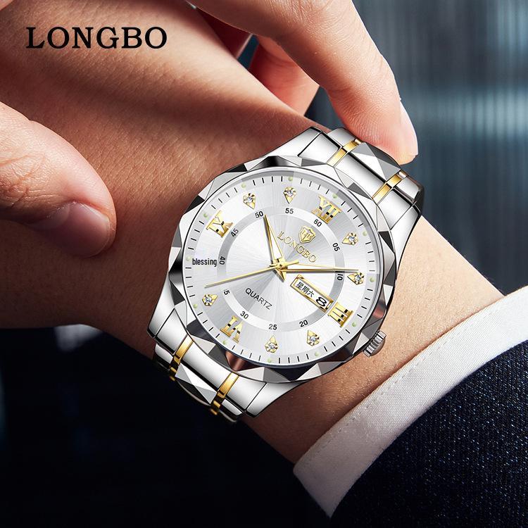 Longbo Men's Fashionable Waterproof Classic Wristwatch