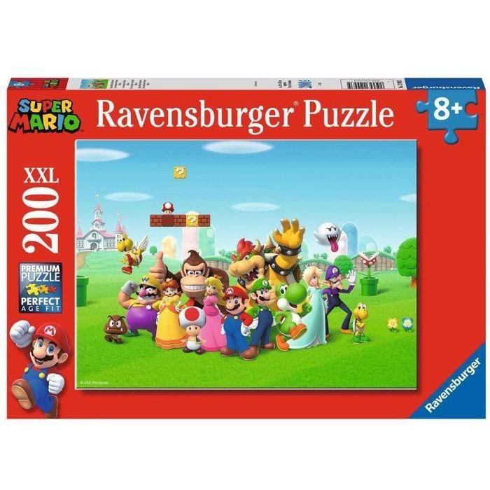 Puzzle 200 pièces XXL Les aventures de Super Mario, 00012993, Dès 8 ans, Ravensburger