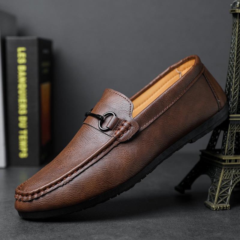 Fashion Men's Shoes 2026New Handmade Leather Shoes Moccasins Casual Driving Shoes for Men Classics Slip on Loafers Zapato Hombre
