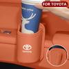 VTHD8 For Toyota Car Door Water Cup Holder Back Seat Drink Rack Leather Storage Box Corolla Yaris Prius CHR Aygo Camry Auris Avensis