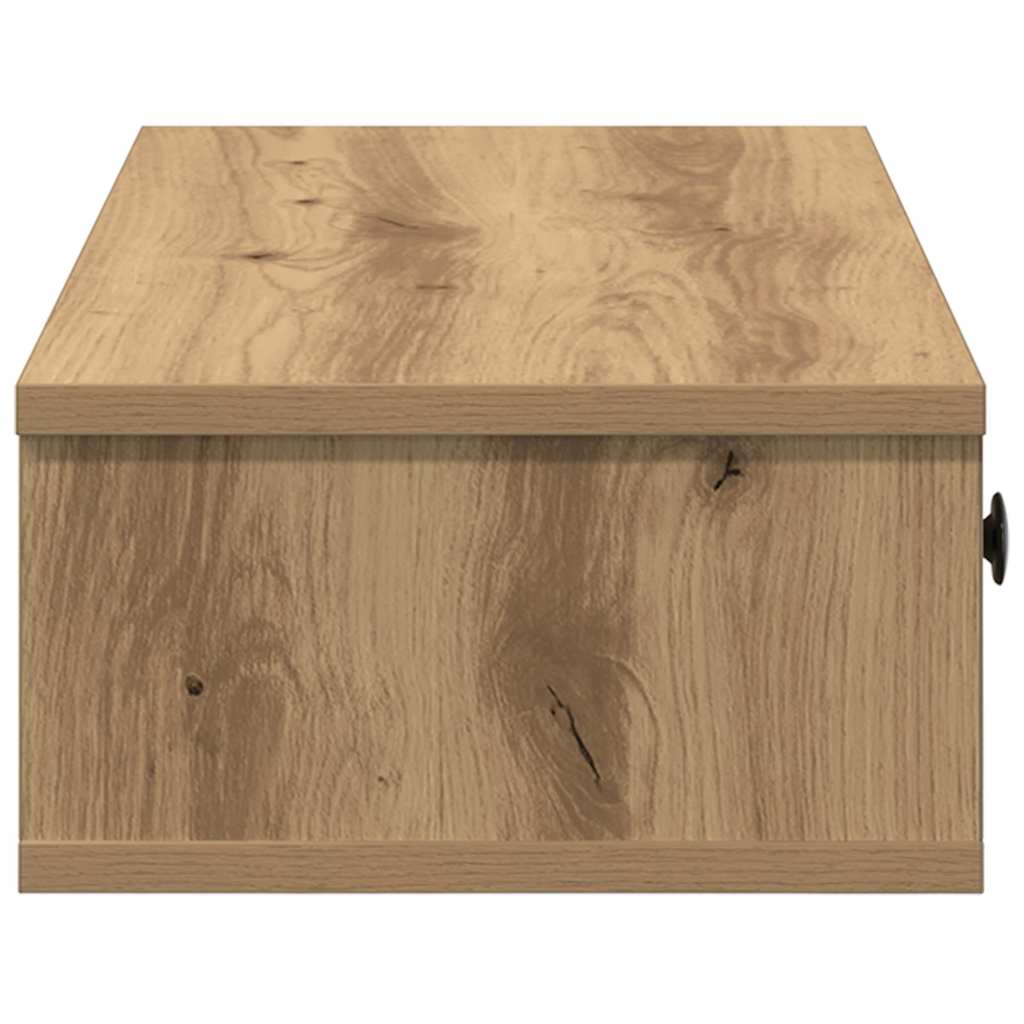 Vidaxl Półka Ścienna Z Szufladami, Dąb Artisian, 100X37,5X19 Cm