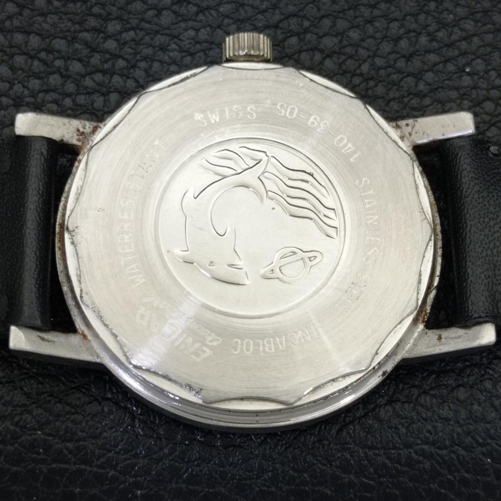 Enicar STAR JEWELS HAND-WINDING 1140 VINTAGE SWISS MENS GREY WATCH A702040-5 R208-a702040