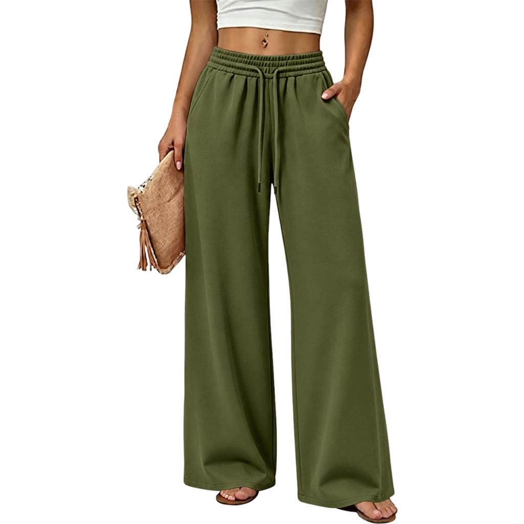 Women's Color Wide Leg Sweatpants Casual Versatile Joggers for Everyday Wear