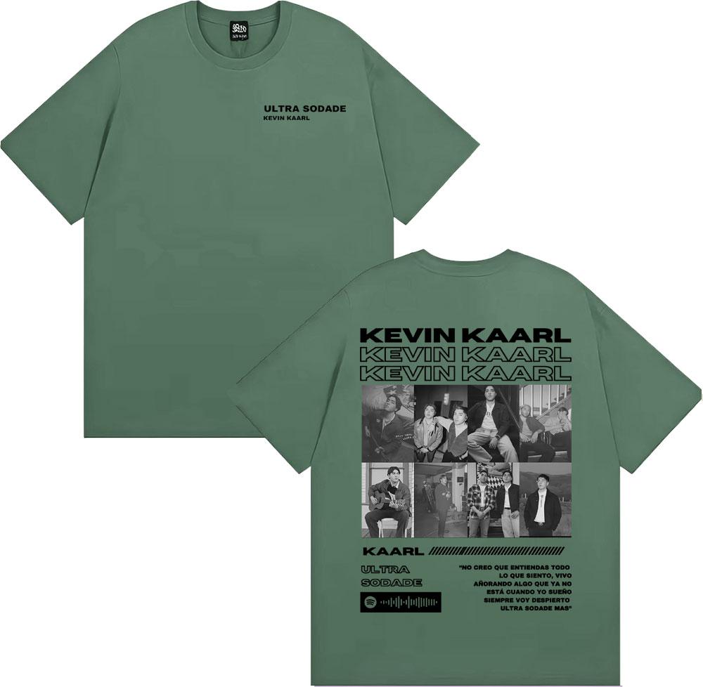 Rapper Kevin Kaarl Ultra Sodade Tour 2025 Cover T Shirt Unisex Women Fashion Gothic Retro Tshirts Cotton Comfort Oversized T Shirt
