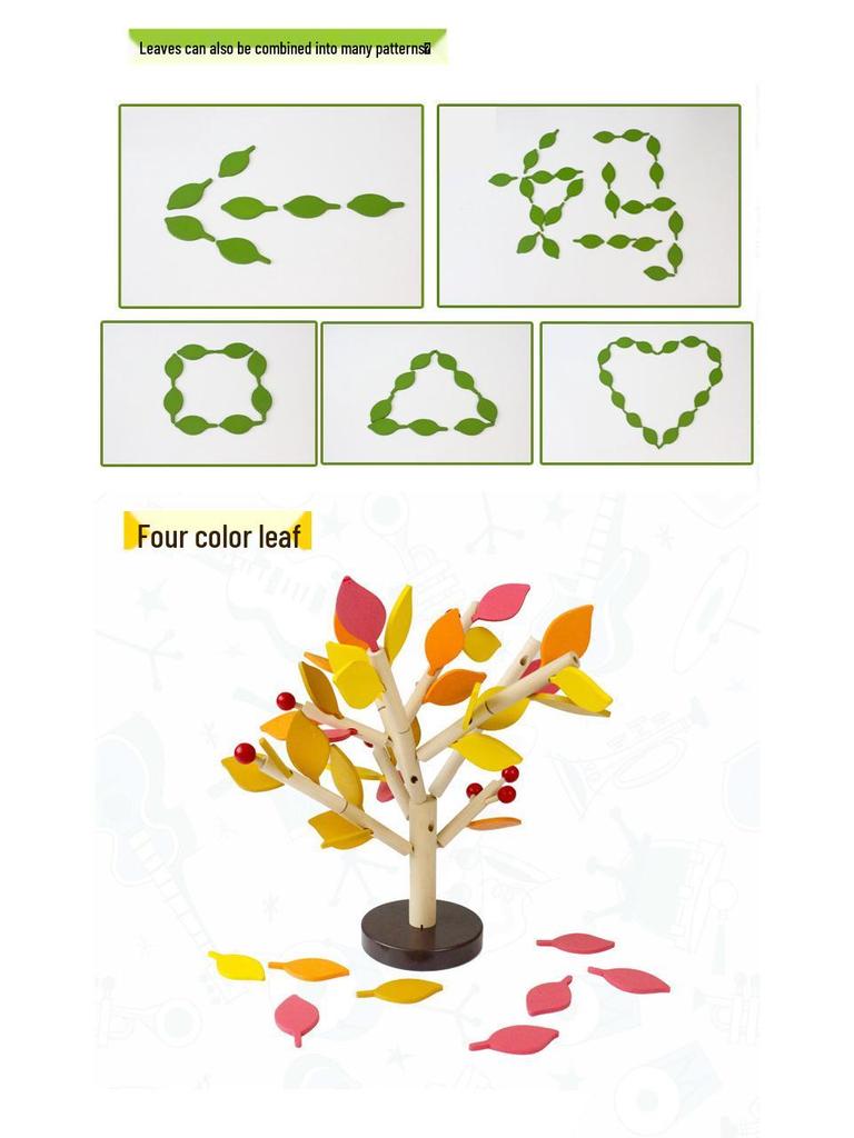 Multi-Color Wooden Snowflake Building Blocks: Educational Hands-On Toys for Children