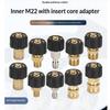 1Pcs Spray Sprinkler Quick Connector, Quick Release M22-14Mm/15Mm To 3/8 And 1/4 Inch Pressure Washer Adapter,