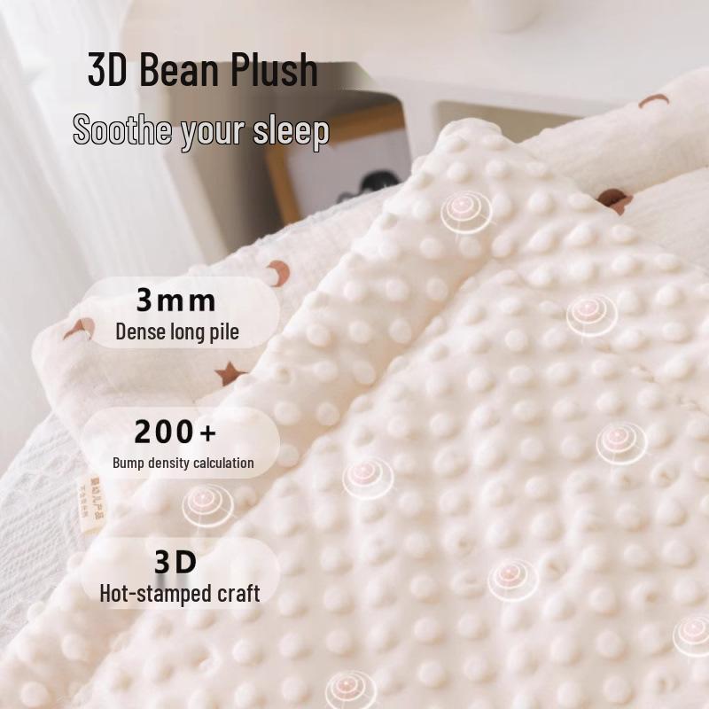 Soft & Cozy Baby Stroller Cushion: Pure Cotton Mattress with Dot Fleece for Autumn and Winter Comfort