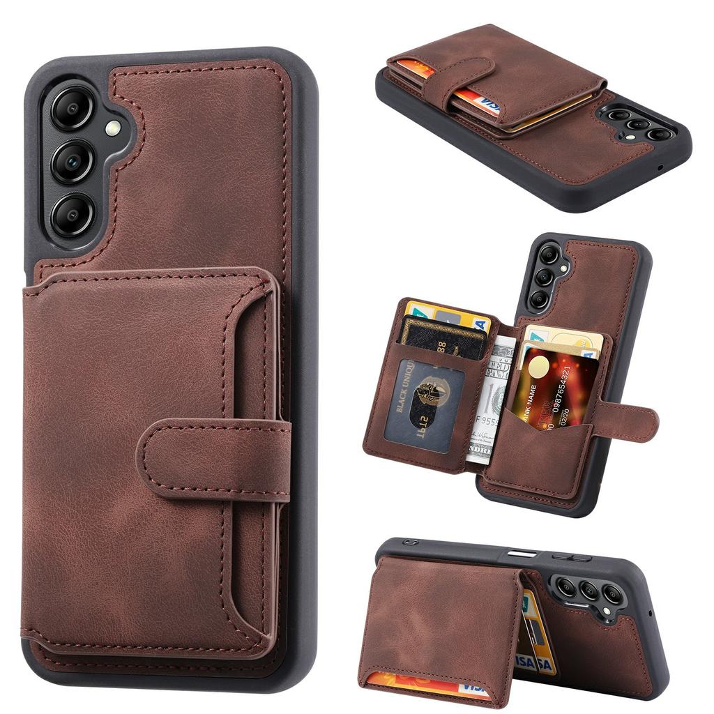 For Samsung Galaxy S25 Case Wallet Card Slot TPU+PU Leather Back Phone Cover