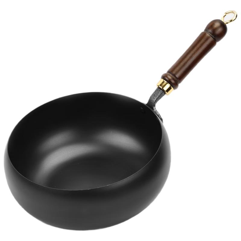 Zhang Sanfeng Pre-Seasoned Cast Iron Wok with Glass Lid