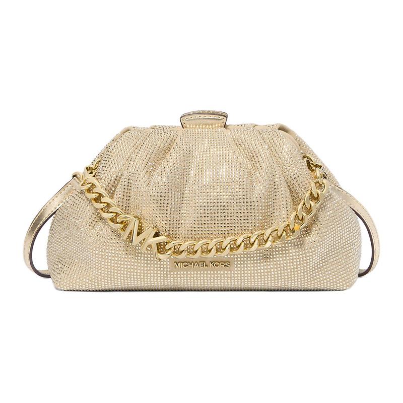 MICHAEL KORS Nola Gold Hardware PU Crossbody Bag Small Women s Gold золотой