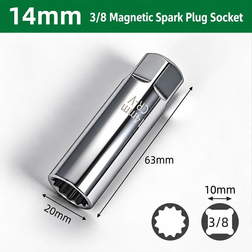 Magnetic Retainer Spark Plug Removal Tool Universal Swivel Garage Tool  Vehicle Maintenance