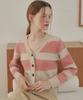 Ava Molli V-Neck Crop Cardigan (Pink)