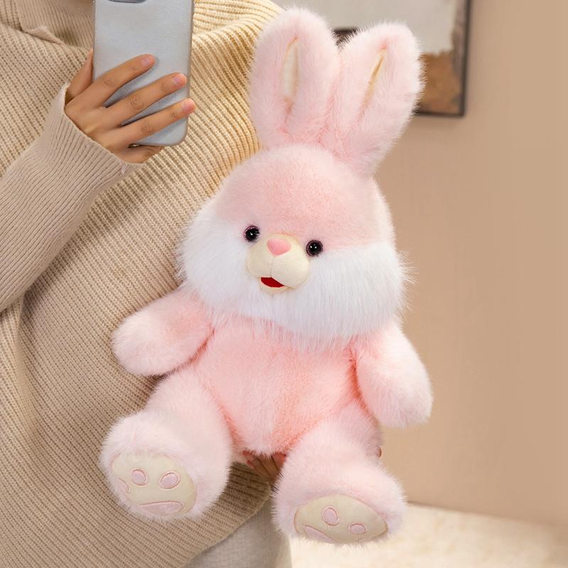 30cm Cute Rabbit Plush Toys Soft Stuffed Cartoon Animal Doll Kawaii Sitting Rabbit Toy Pillow for Birthday Gifts