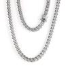Fashion Hip Hop  Shape Stainless Steel Necklace 18k Gold Plated Cuban Links Chains