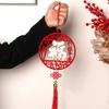 Hollow New Year Blessing Hanging Ornament with Tassel Chinese Knot Pendant  Office