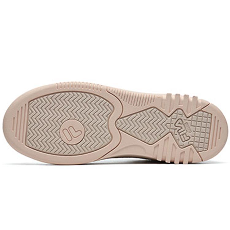 New FILA Glory Mid Top Vintage Basketball Shoes Women's White Cassava Powder F12W141216FST