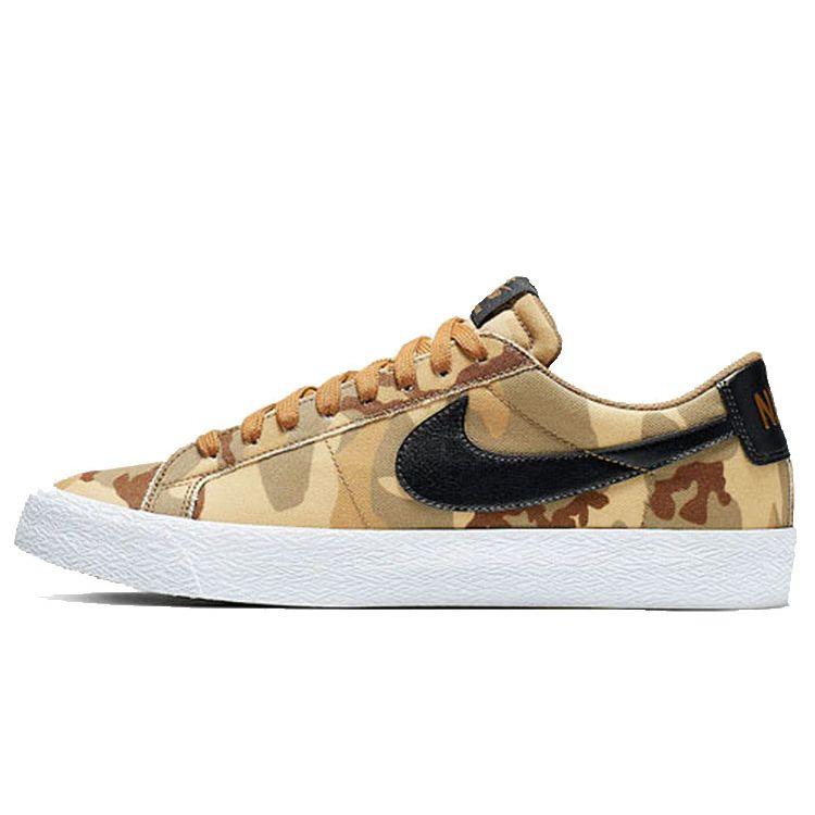 

Мужские кроссовки Nike Blazer Low SB Коричневые камуфляжные 889053-200