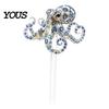 Decorative Plant Inserts for Pots Handmade Stained Glass Stake, Octopus Bird Turtle Animal Durable Decorations Shape Garden Ornament Potted