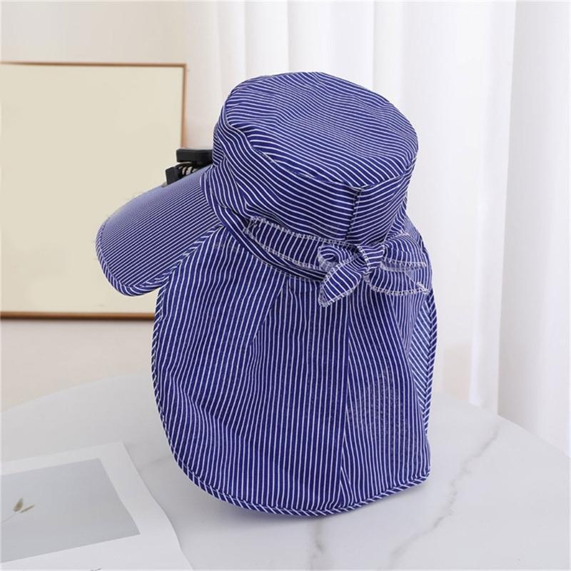 USB Rechargeable Cooling Fan Hat with Solar Charging And 3 Speed Adjustment Design for Women Men Hiking Camping