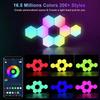 RGB Smart Hexagonal Wall Lamp Color Changing Ambient Night Light DIY Shape Music Rhythm APP For Game Room Bedroom Intelligent