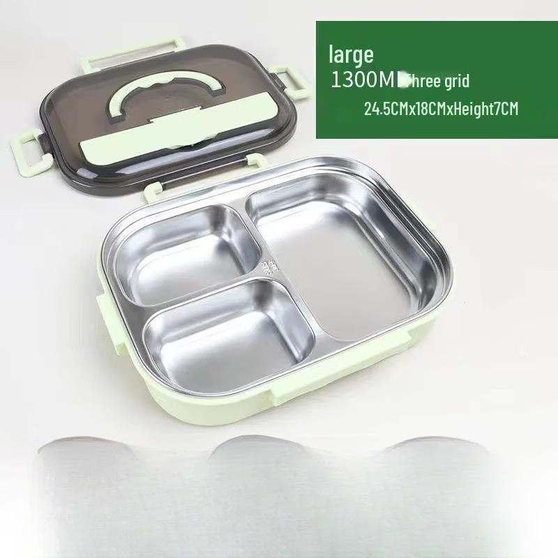 ZISIZ Divided 304 Stainless Steel Lunch Box