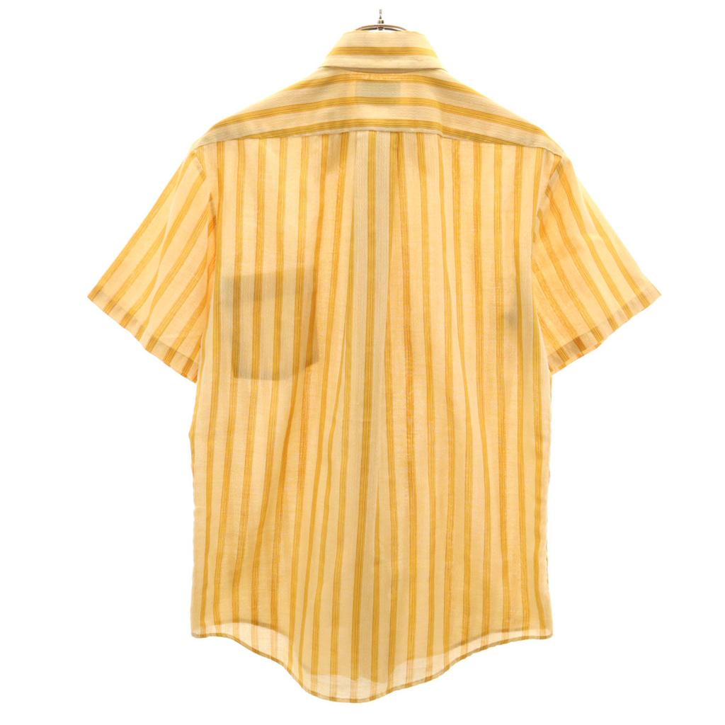 TOWNCRAFT 70s Vintage Striped Pattern Short Sleeve Shirt 15 PENNEYS Men's Used