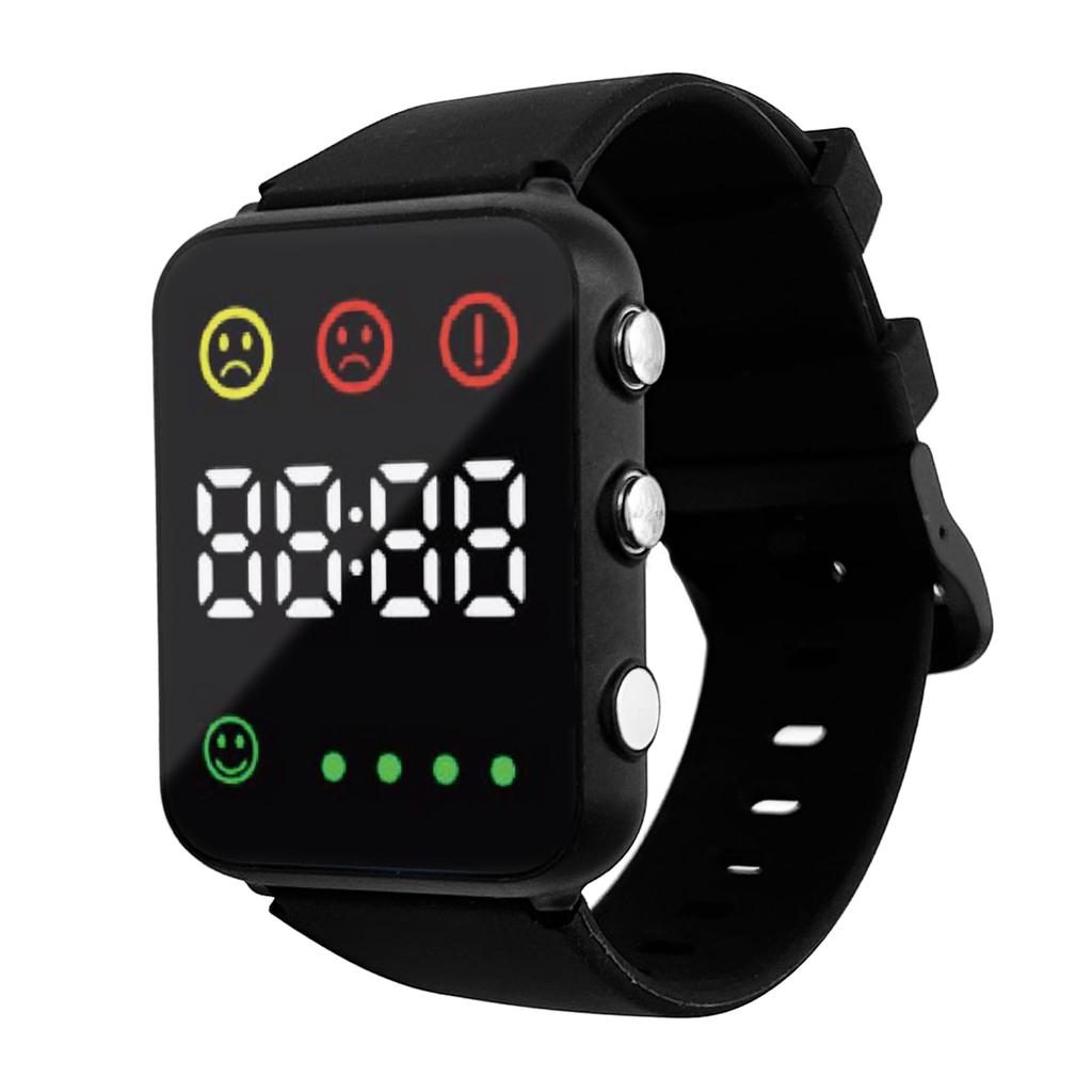 Reloj de Alerta de Golpe de Calor, Medidor del Índice de Golpe de Calor, Reloj de Pulsera, Medidor de Golpe de Calor, Termohigrómetro, Alarma, Luz, Vibración, Pantalla Grande, Digital