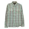 RRL Green X Gray Twill Check Pattern Long Sleeve Shirt Tops M Green X grayUsed
