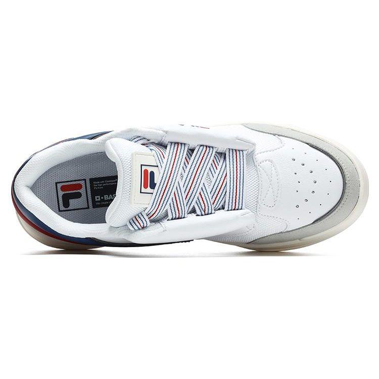 Fila Mix Fabric Synthetic Leather Dance Shoes Low Top Skate Shoes Men Sneaker White F12M244201FWT