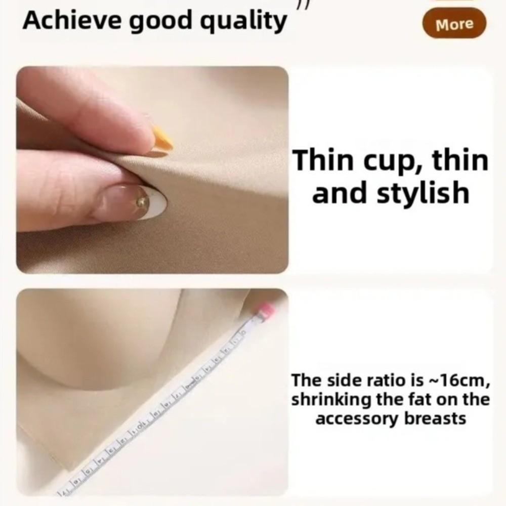 Osynliga axelvaddar för BH för kvinnor Andningsbara Toppar Osynlig Binda-BH Rak axelväst